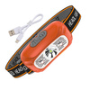 Latarka LED Czołowa Akumulatorowa - Mocna Czołówka USB 5W 