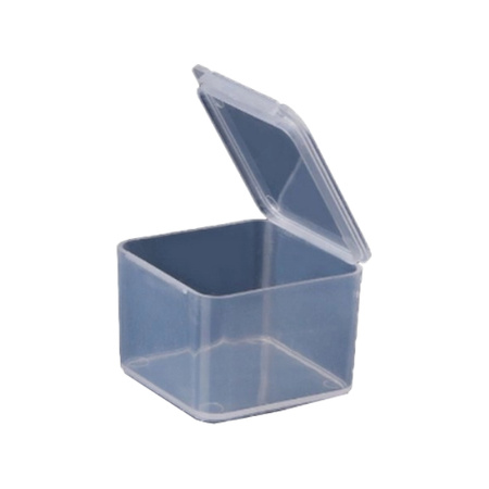 Organizer Multifunkcyjny - Pojemnik Zamykany 40x40x28mm - Pudełko Przezroczyste