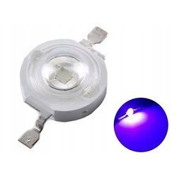 Dioda Power LED UV - 3W - 395nm - światło ultrafioletowe